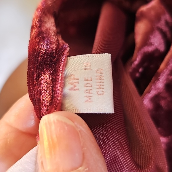 Belle BOHO, Kim Gravel Crushed Velvet Tiered Long Sleeve Dress. Meduim P SIZE PM - Picture 12 of 14